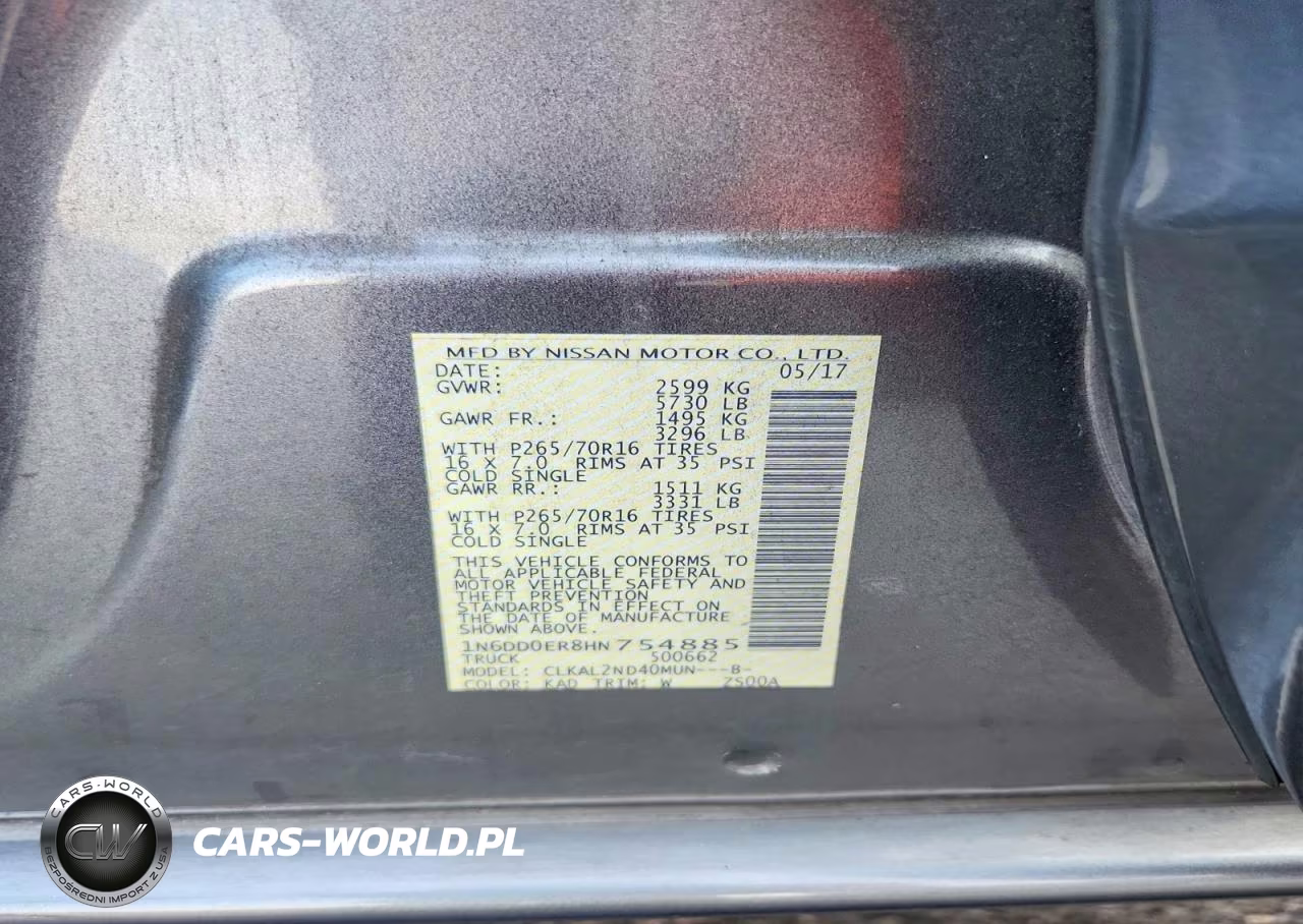 2017 Nissan Frontier Sv VIN:1N6DD0ER8HN754885 - 12