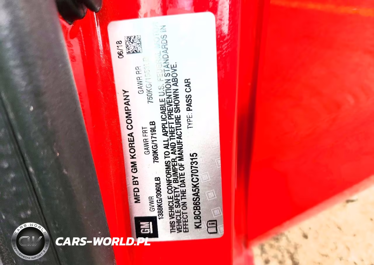2019 Chevrolet Spark Ls VIN:KL8CB6SA5KC707315 - 12
