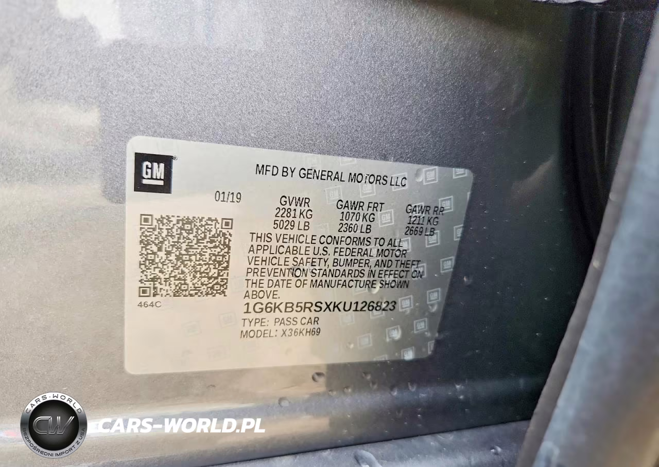 2019 Cadillac Ct6 Luxury VIN:1G6KB5RSXKU126823 - 12
