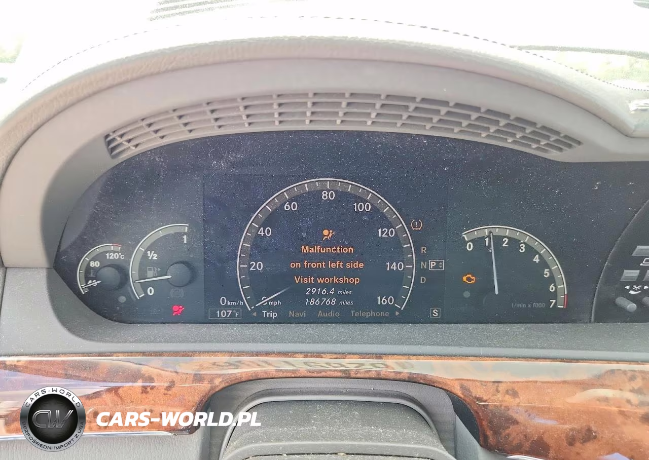 2007 Mercedes-Benz S 550 4Matic VIN:WDDNG86XX7A109998 - 9