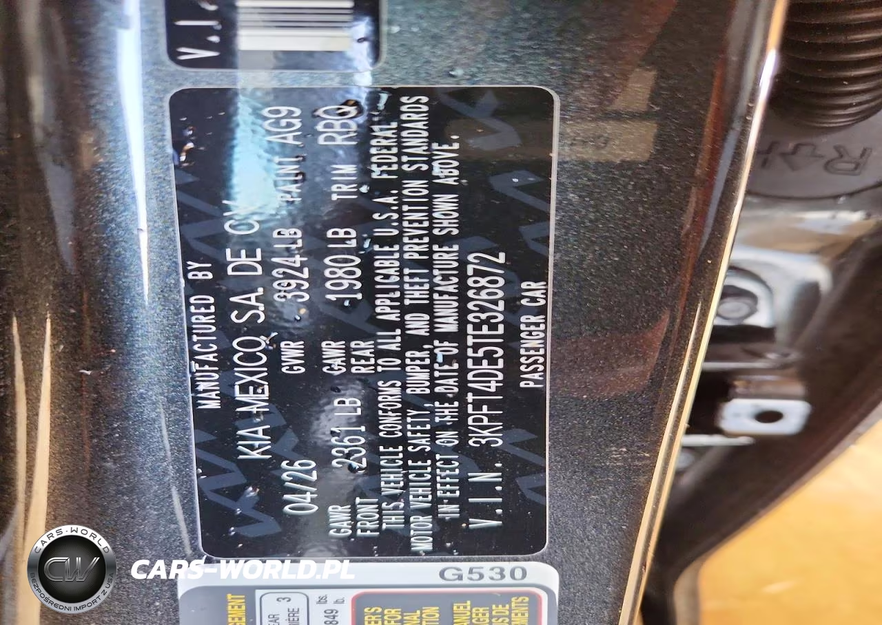2026 Kia K4 Lx VIN:3KPFT4DE5TE326872 - 13