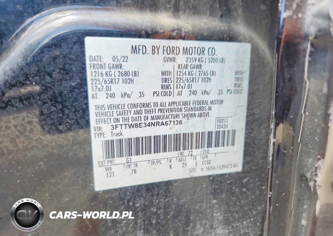 2022 Ford Maverick Xl VIN:3FTTW8E34NRA67138 - 13