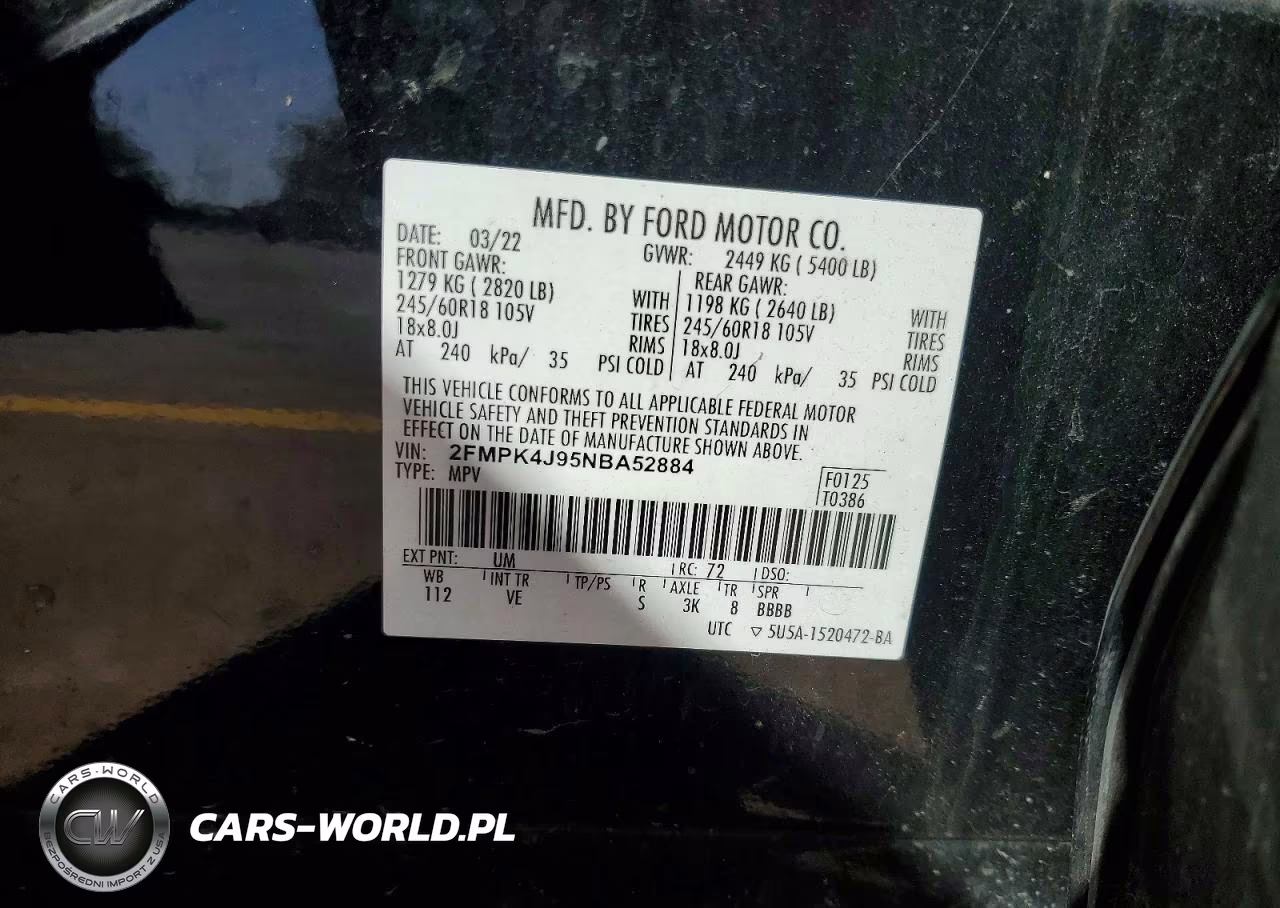 2022 Ford Edge Sel VIN:2FMPK4J95NBA52884 - 13