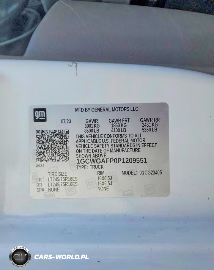 2023 Chevrolet Express 2500 Utility - Service Van VIN:1GCWGAFP0P1209551 - 13