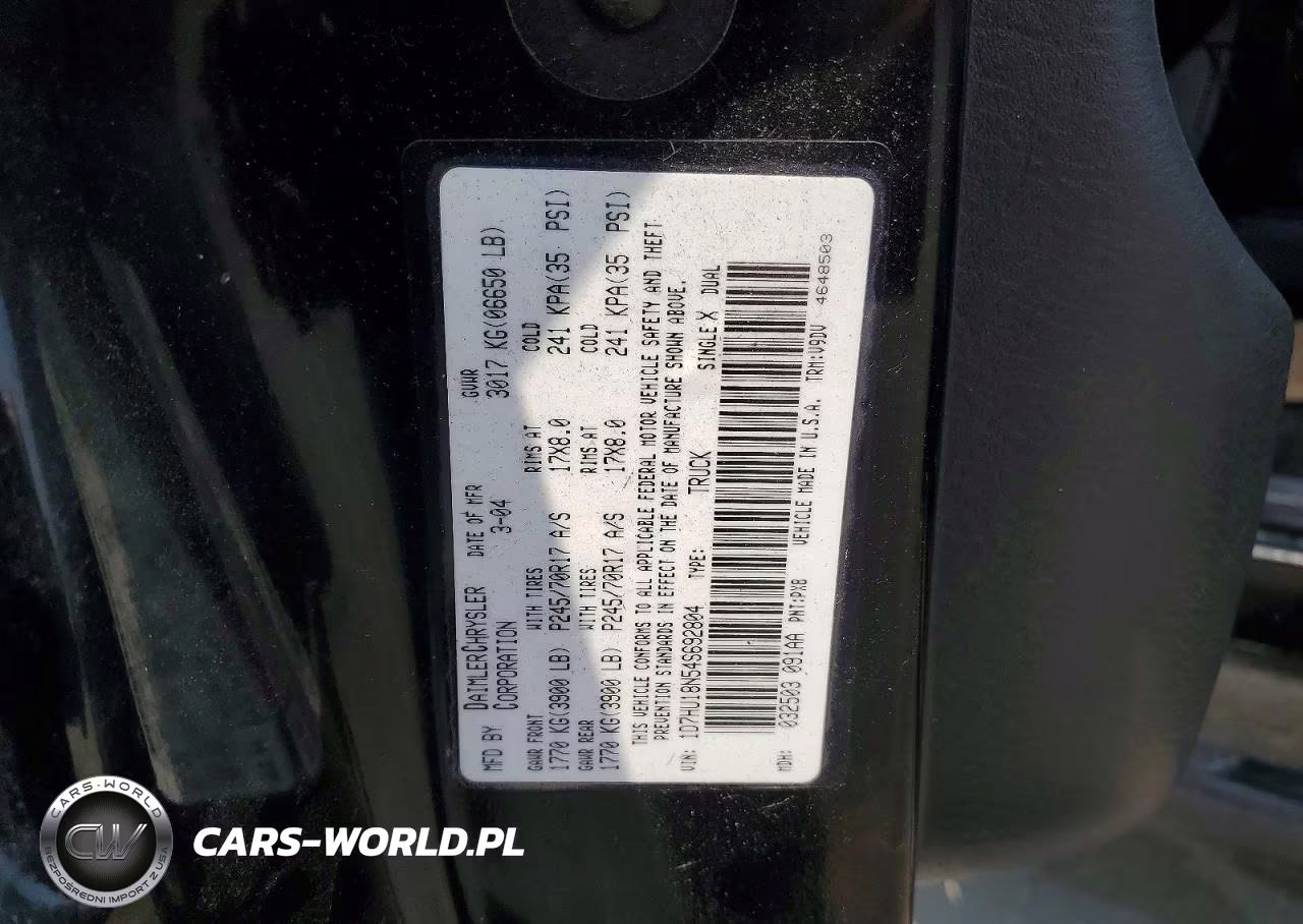 2004 Dodge Ram 1500 St VIN:1D7HU18N54S692804 - 12