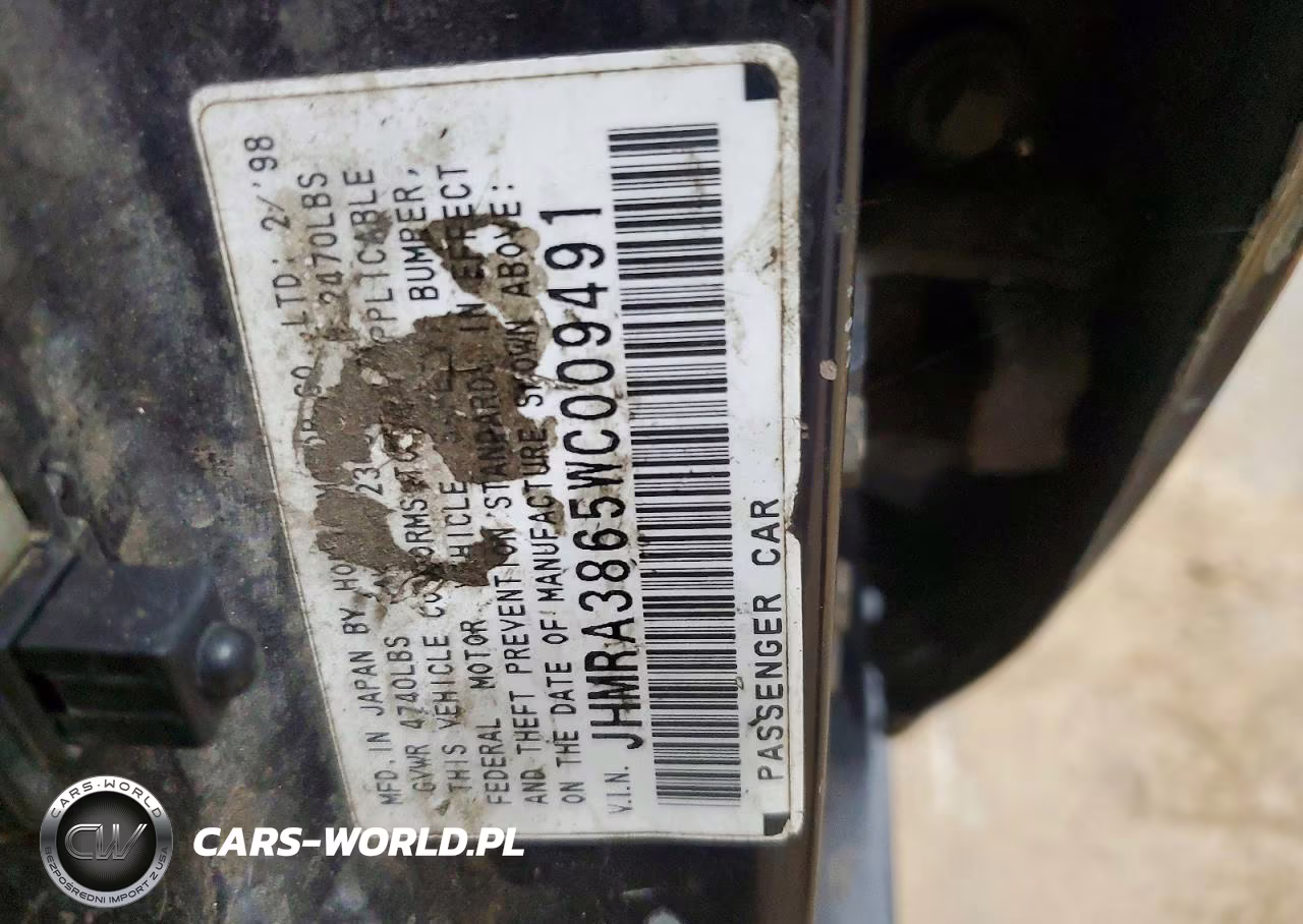 1998 Honda Odyssey Lx VIN:JHMRA3865WC009491 - 13