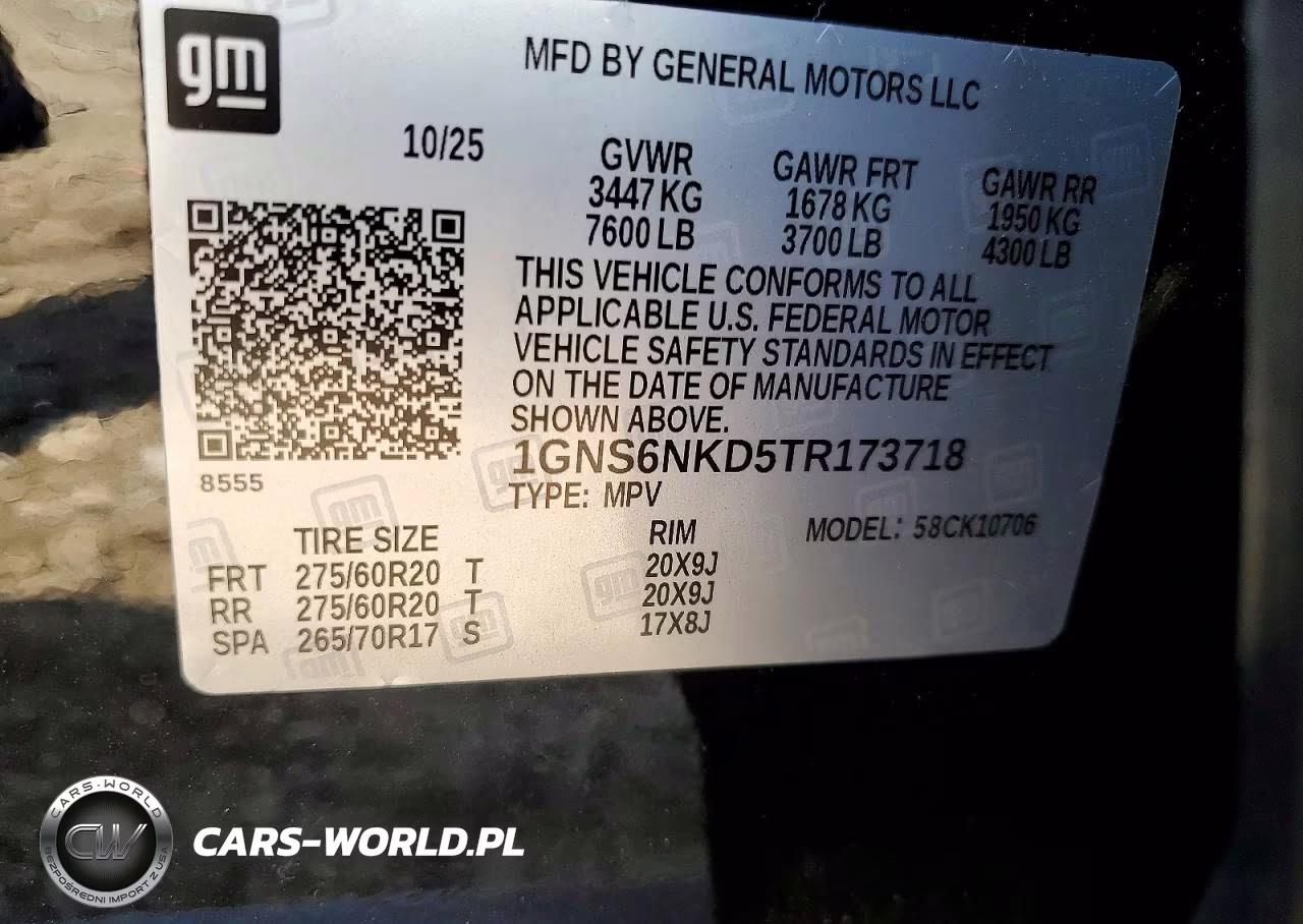 2026 Chevrolet Tahoe K1500 Lt VIN:1GNS6NKD5TR173718 - 13