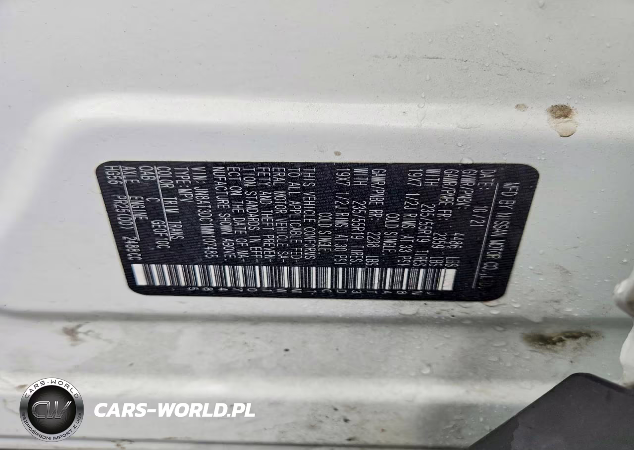 2021 Nissan Rogue Platinum VIN:JN8AT3DC1MW107485 - 13