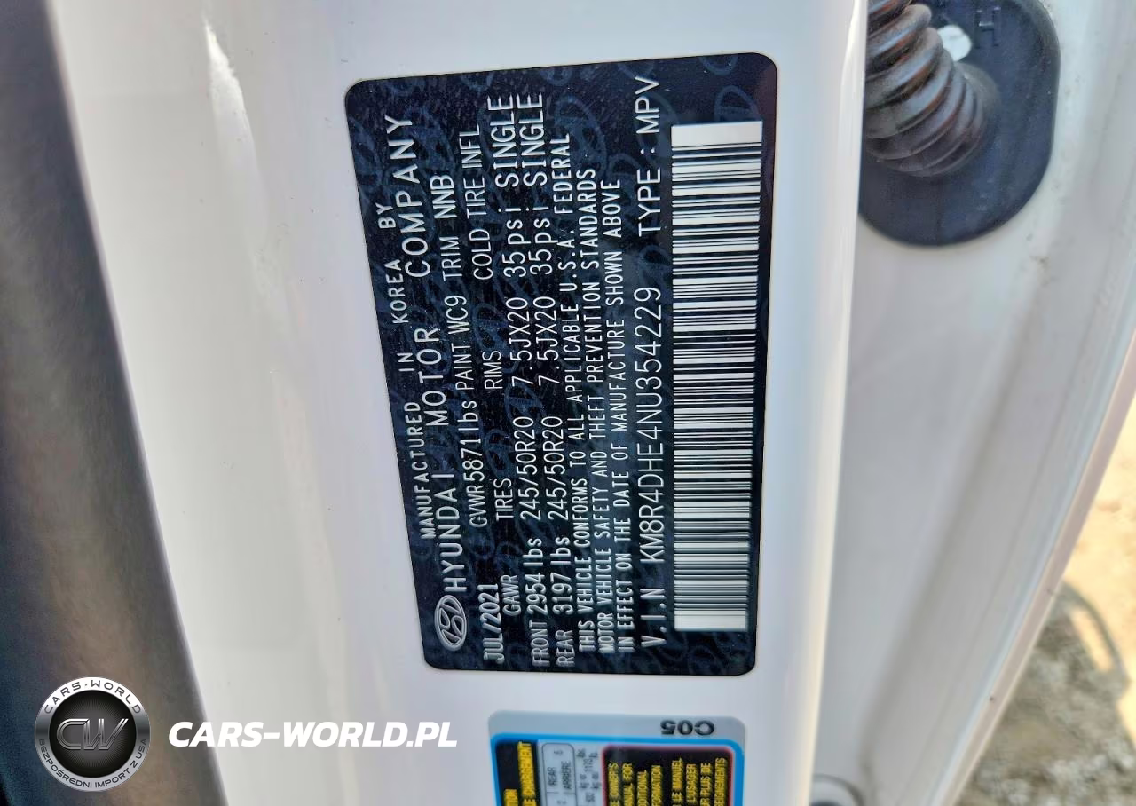 2022 Hyundai Palisade Sel VIN:KM8R4DHE4NU354229 - 13