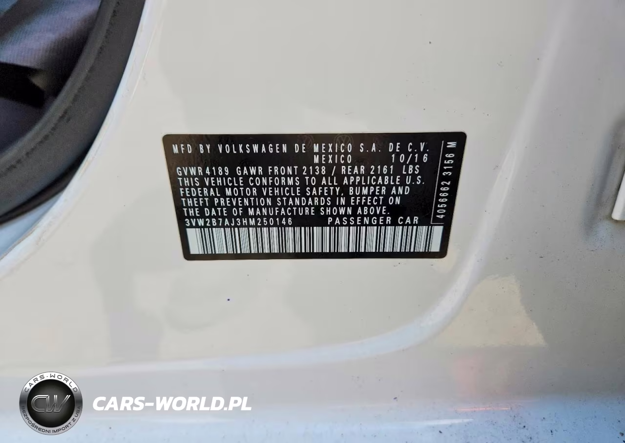 2017 Volkswagen Jetta S VIN:3VW2B7AJ3HM250146 - 12