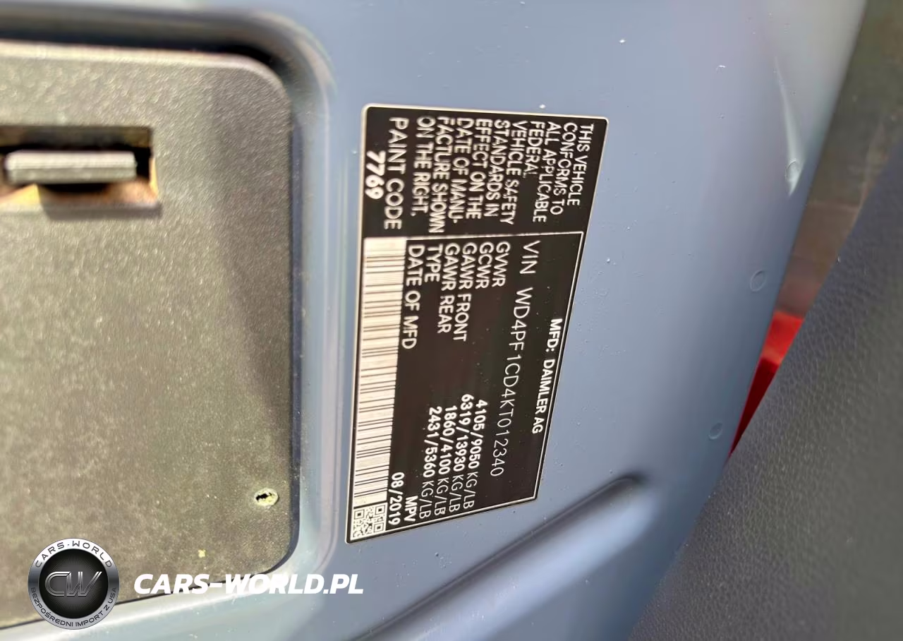 2019 Mercedes-Benz Sprinter 2500-3500 VIN:WD4PF1CD4KT012340 - 10
