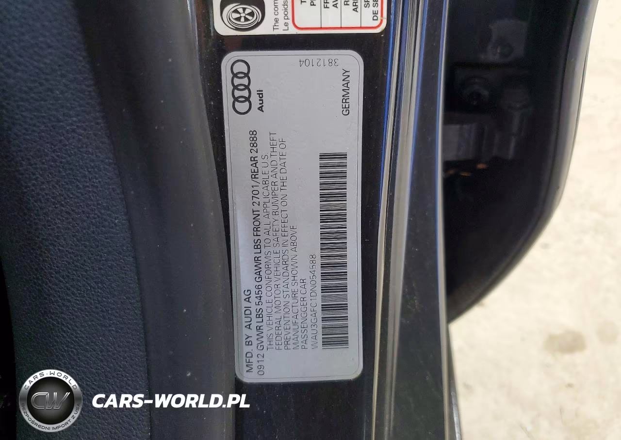 2013 Audi A7 Prestige VIN:WAU3GAFC1DN054588 - 12