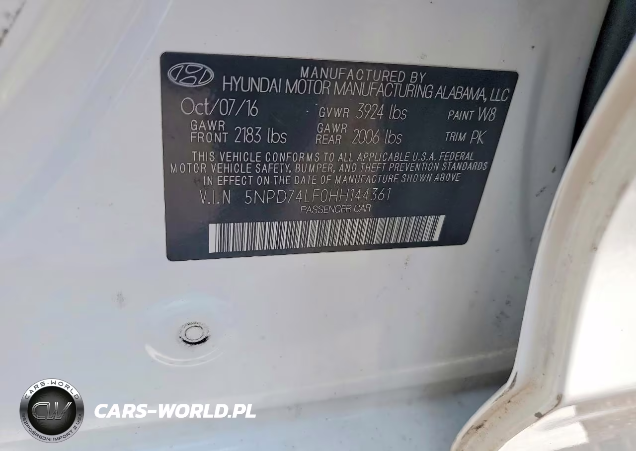 2017 Hyundai Elantra Se VIN:5NPD74LF0HH144361 - 12