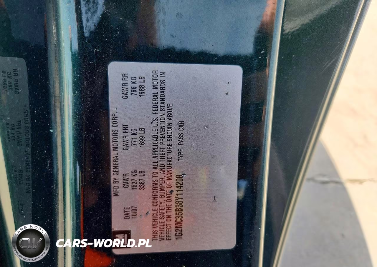 2008 Pontiac Solstice VIN:1G2MC35B38Y114208 - 12