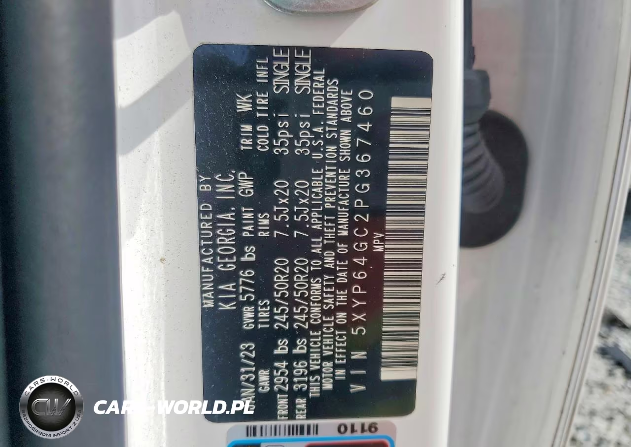 2023 Kia Telluride S VIN:5XYP64GC2PG367460 - 14