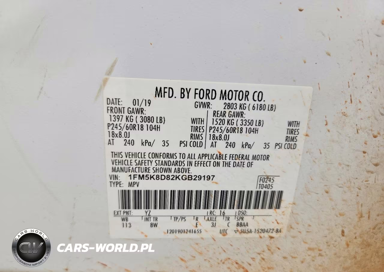 2019 Ford Explorer Xlt VIN:1FM5K8D82KGB29197 - 13