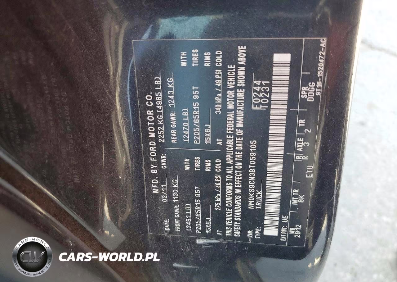 2011 Ford Transit Connect Xlt Premium VIN:NM0KS9CN3BT059105 - 13
