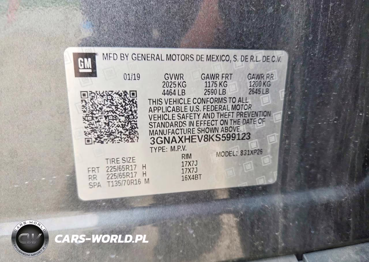2019 Chevrolet Equinox Ls VIN:3GNAXHEV8KS599123 - 13