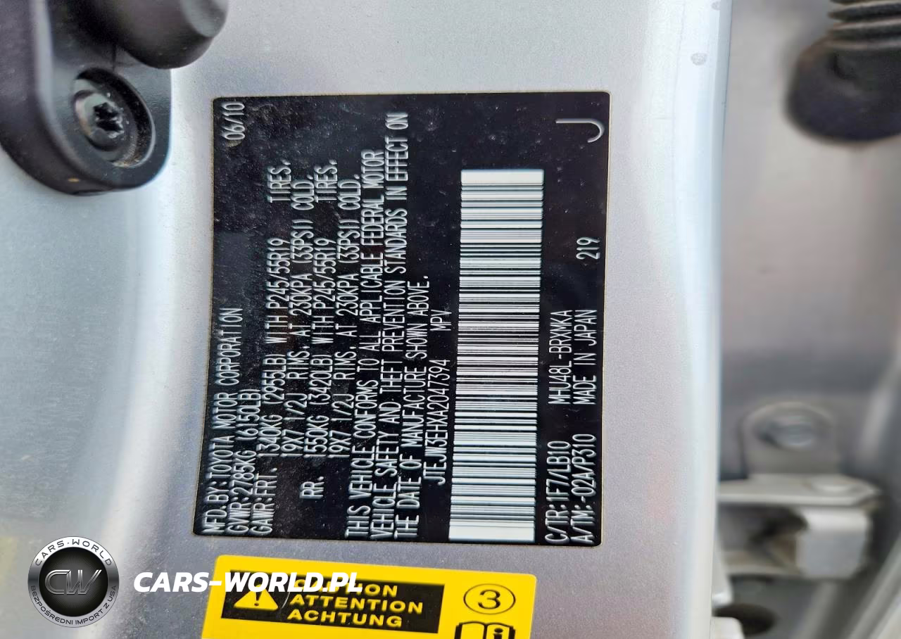 2010 Toyota Highlander Hybrid Limited VIN:JTEJW3EHXA2047394 - 13