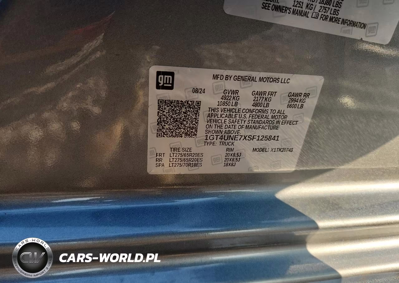 2025 GMC Sierra VIN:1GT4UNE7XSF125841 - 12