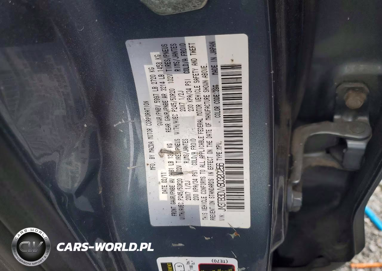 2011 Mazda Cx-9 VIN:JM3TB3DVXB0320256 - 13