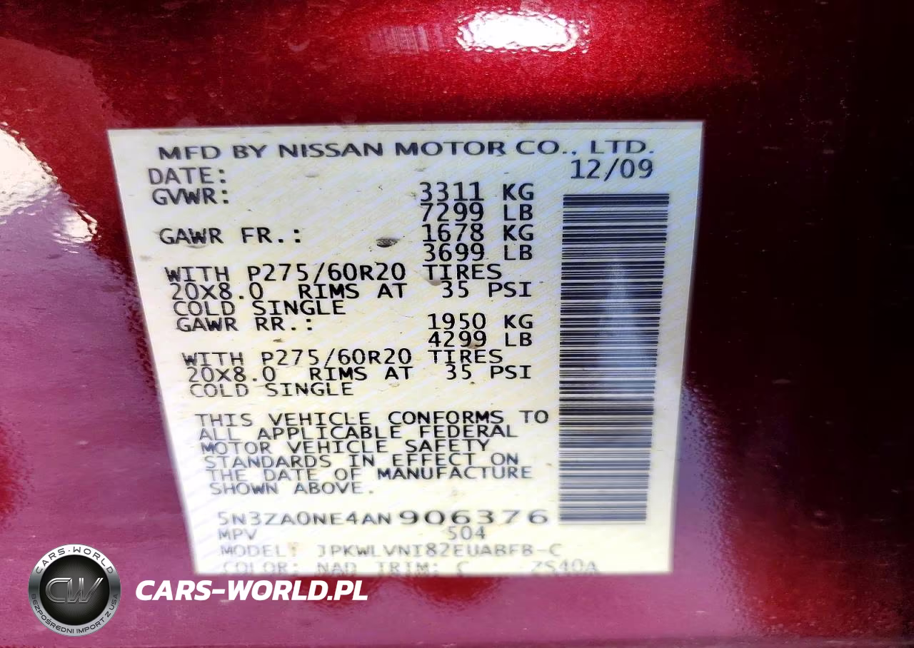 2010 Infiniti Qx56 VIN:5N3ZA0NE4AN906376 - 13