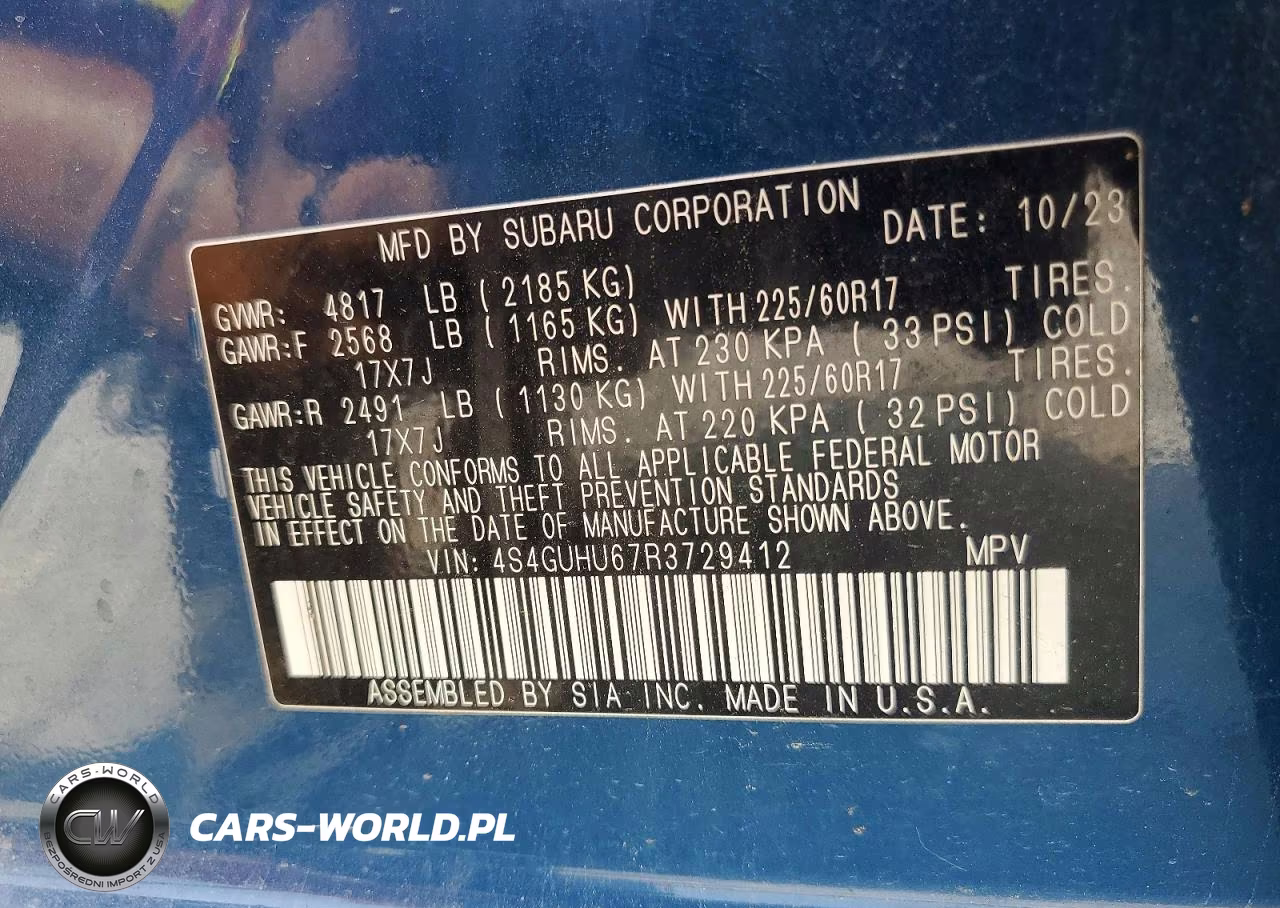 2024 Subaru Crosstrek Wilderness VIN:4S4GUHU67R3729412 - 12