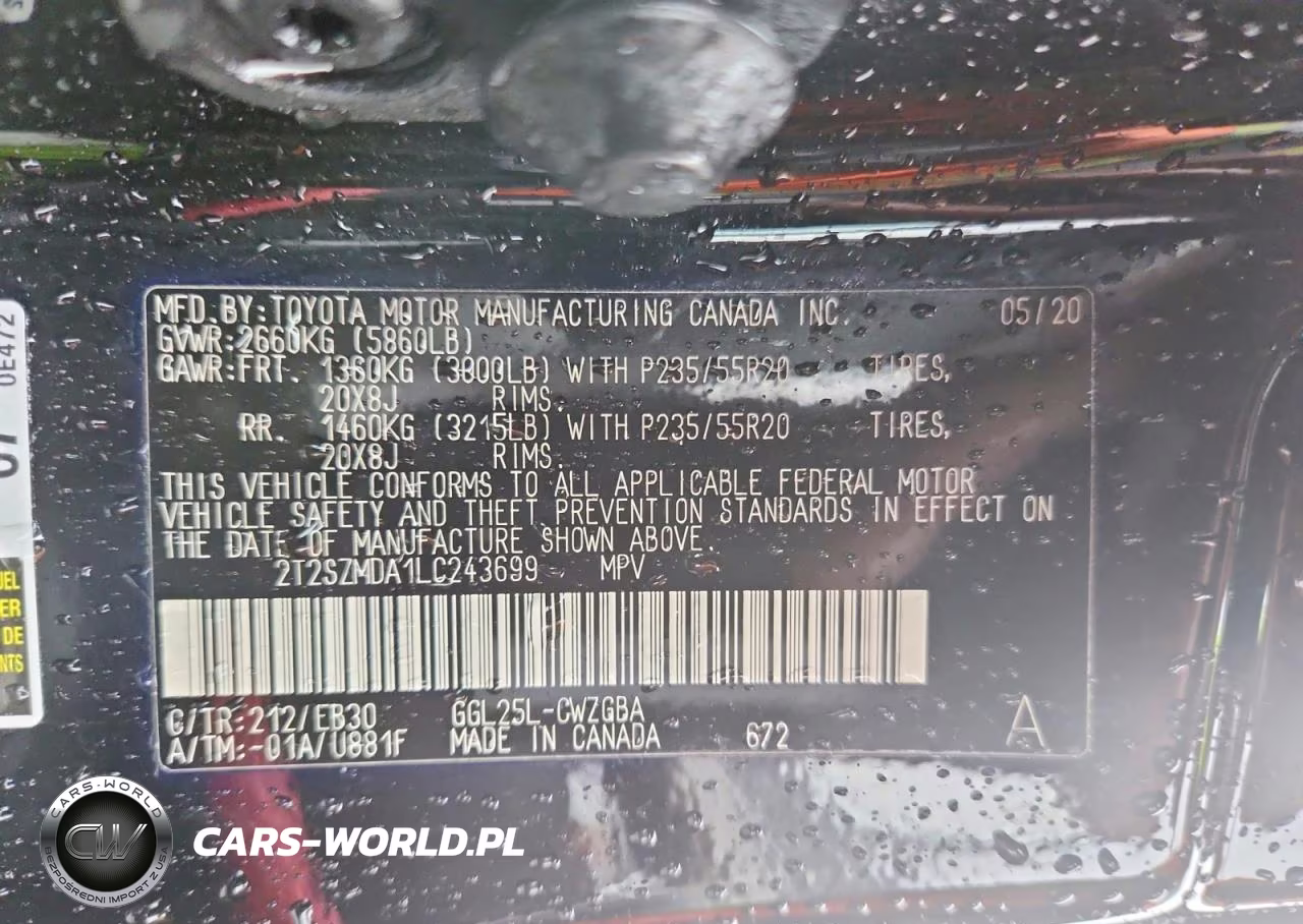 2020 Lexus Rx 350 F Sport VIN:2T2SZMDA1LC243699 - 13