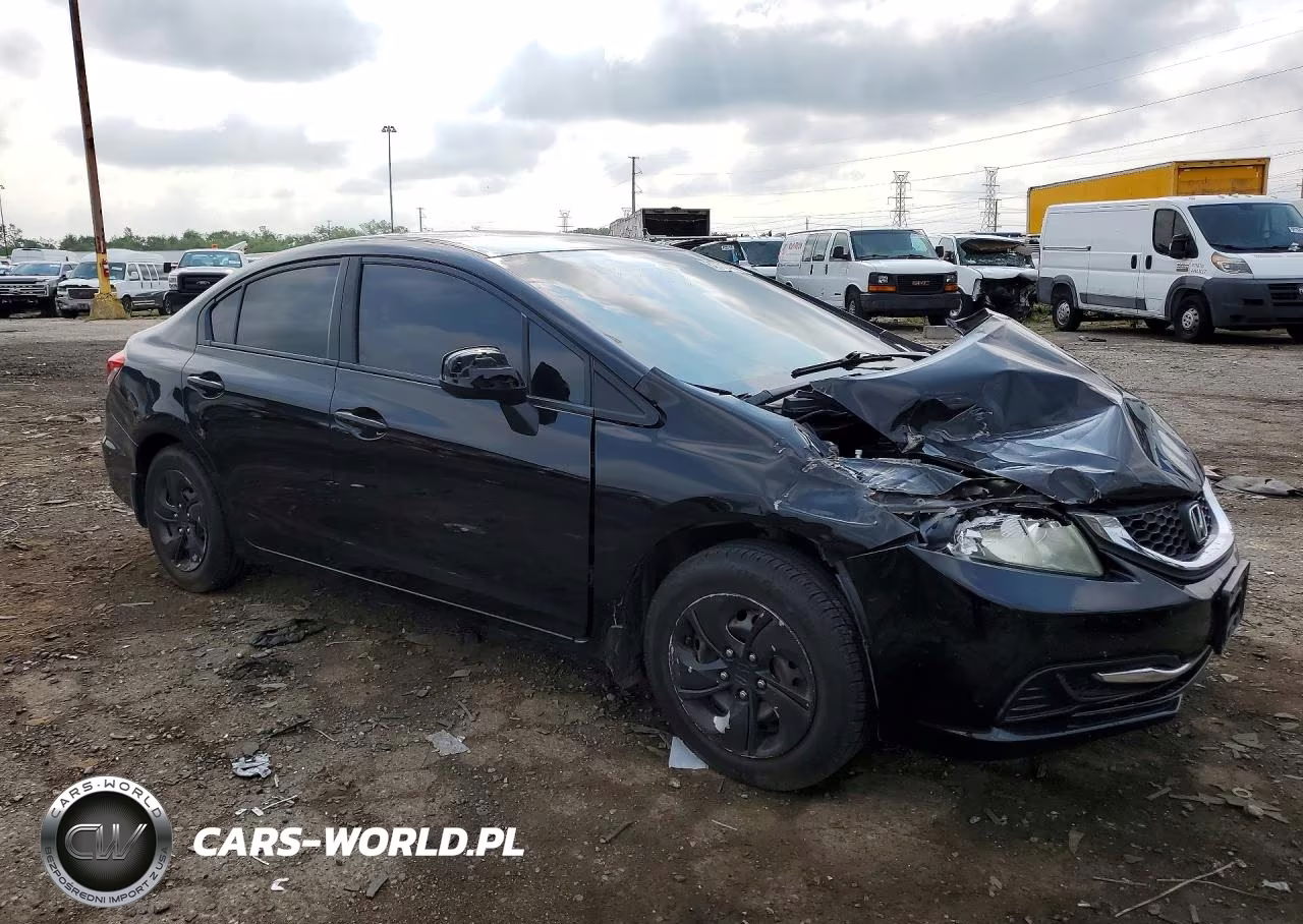 2013 Honda Civic Lx VIN:19XFB2F53DE030335 - 4