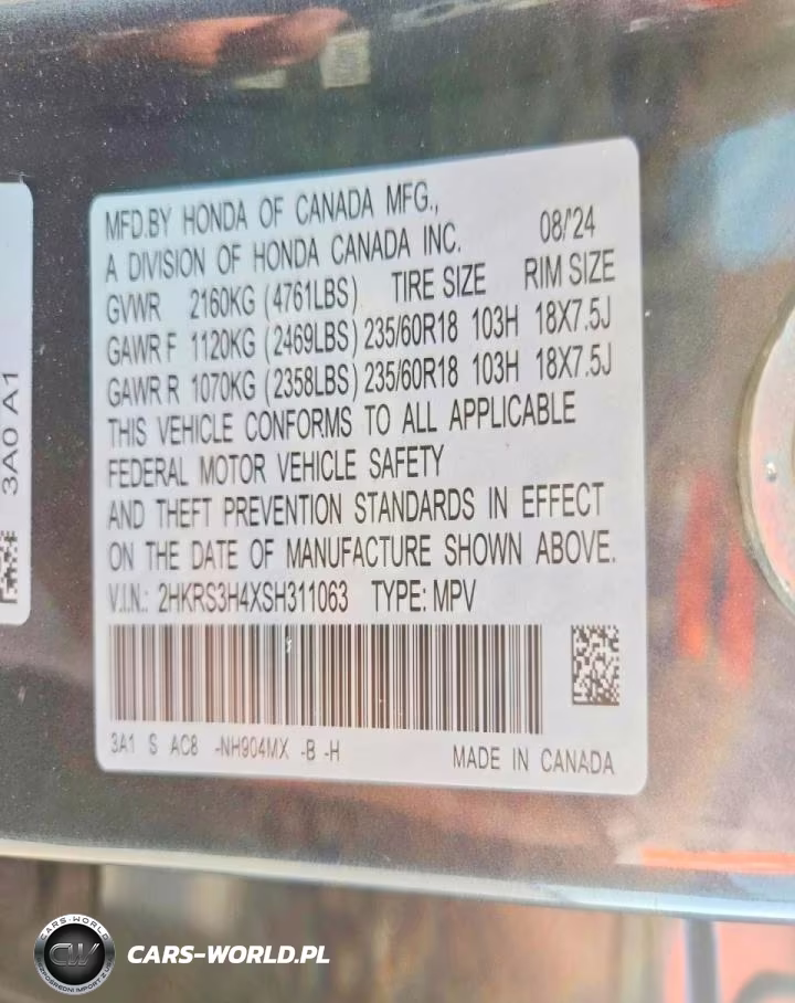 2025 Honda Cr-V Ex VIN:2HKRS3H4XSH311063 - 12
