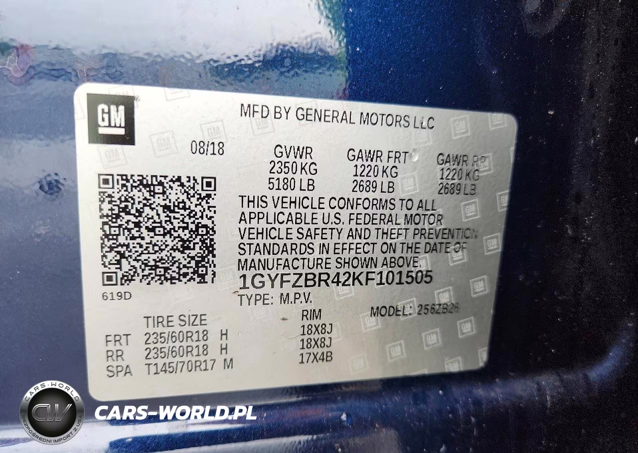 2019 Cadillac Xt4 Luxury VIN:1GYFZBR42KF101505 - 14