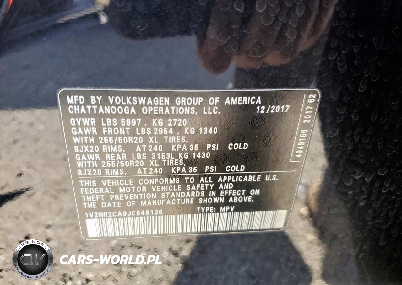 2018 Volkswagen Atlas Sel Premium VIN:1V2NR2CA9JC548136 - 13
