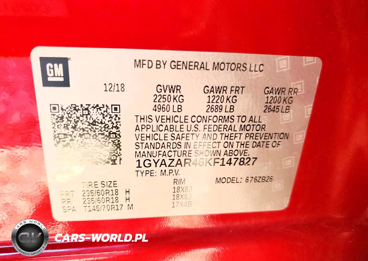 2019 Cadillac Xt4 Luxury VIN:1GYAZAR46KF147827 - 13
