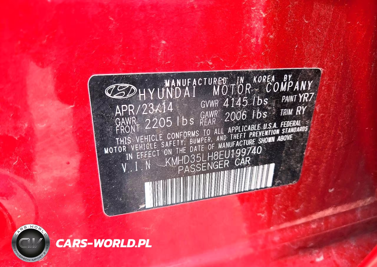 2014 Hyundai Elantra Gt Base VIN:KMHD35LH8EU199740 - 12
