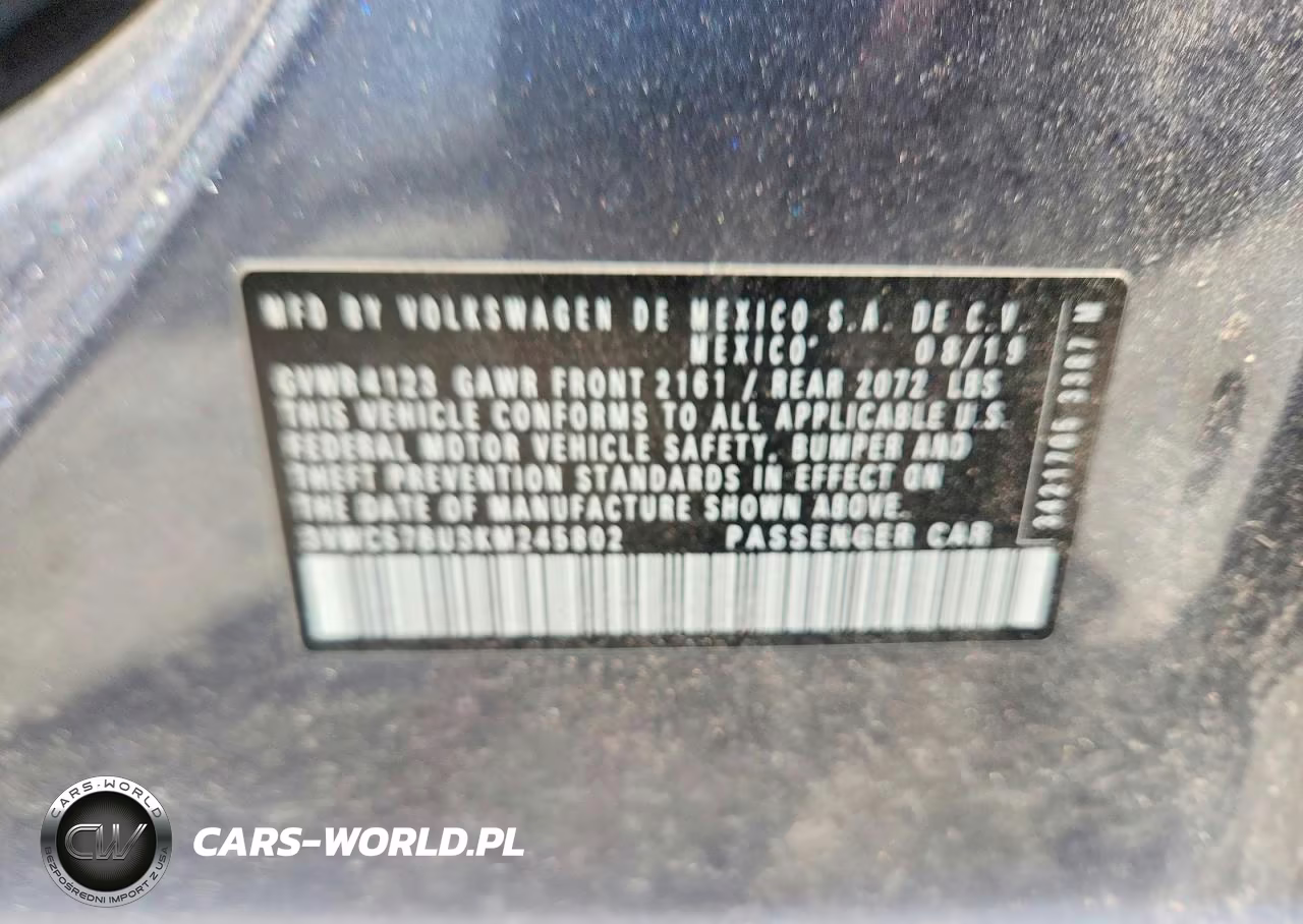 2019 Volkswagen Jetta S VIN:3VWC57BU3KM245802 - 12