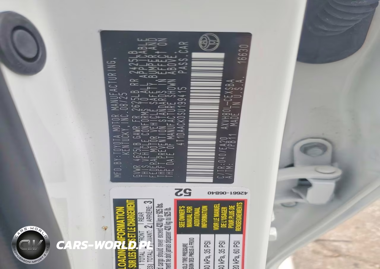 2025 Toyota Camry Se VIN:4T1DAACK0SU199415 - 12