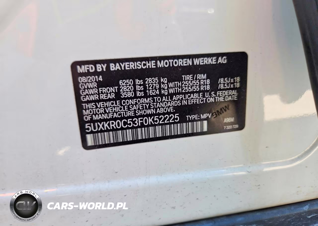 2015 BMW X5 xDrive35I VIN:5UXKR0C53F0K52225 - 13