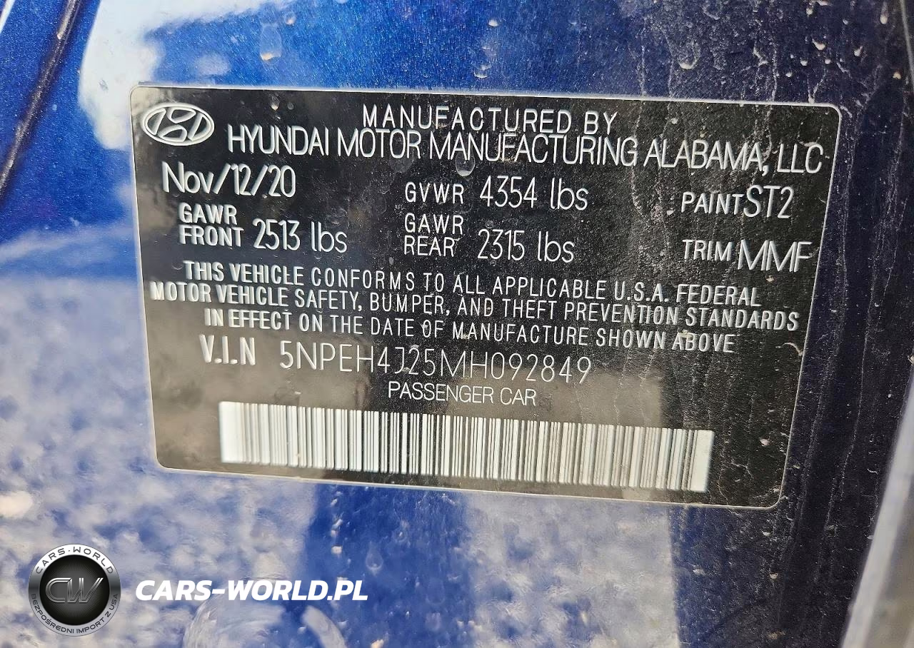2021 Hyundai Sonata Limited VIN:5NPEH4J25MH092849 - 13