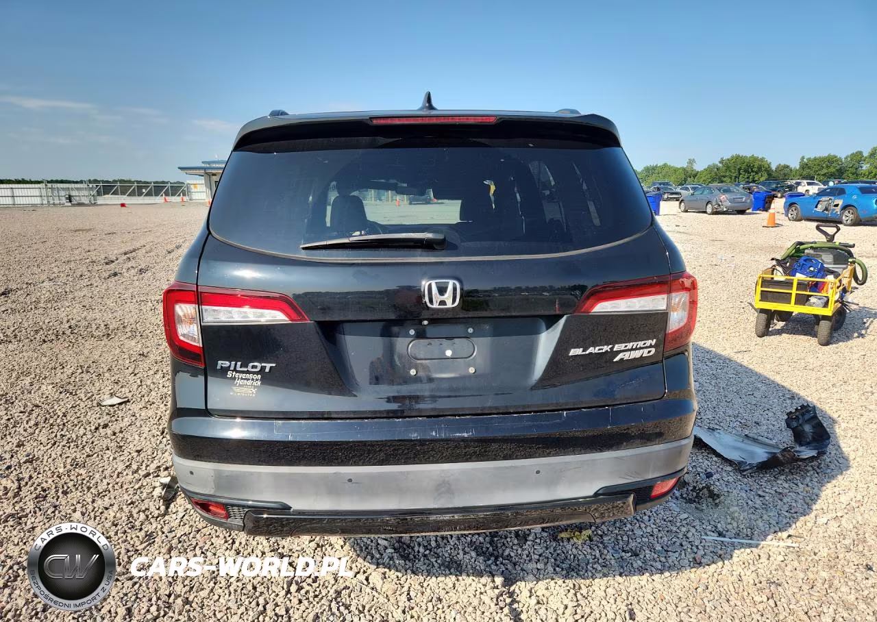 2020 Honda Pilot Black VIN:5FNYF6H71LB014422 - 6