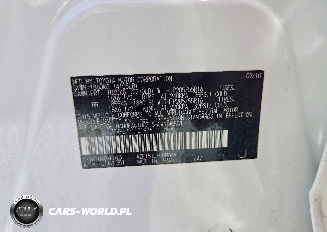 2011 Scion Xb Base VIN:JTLZE4FE3B1131976 - 12