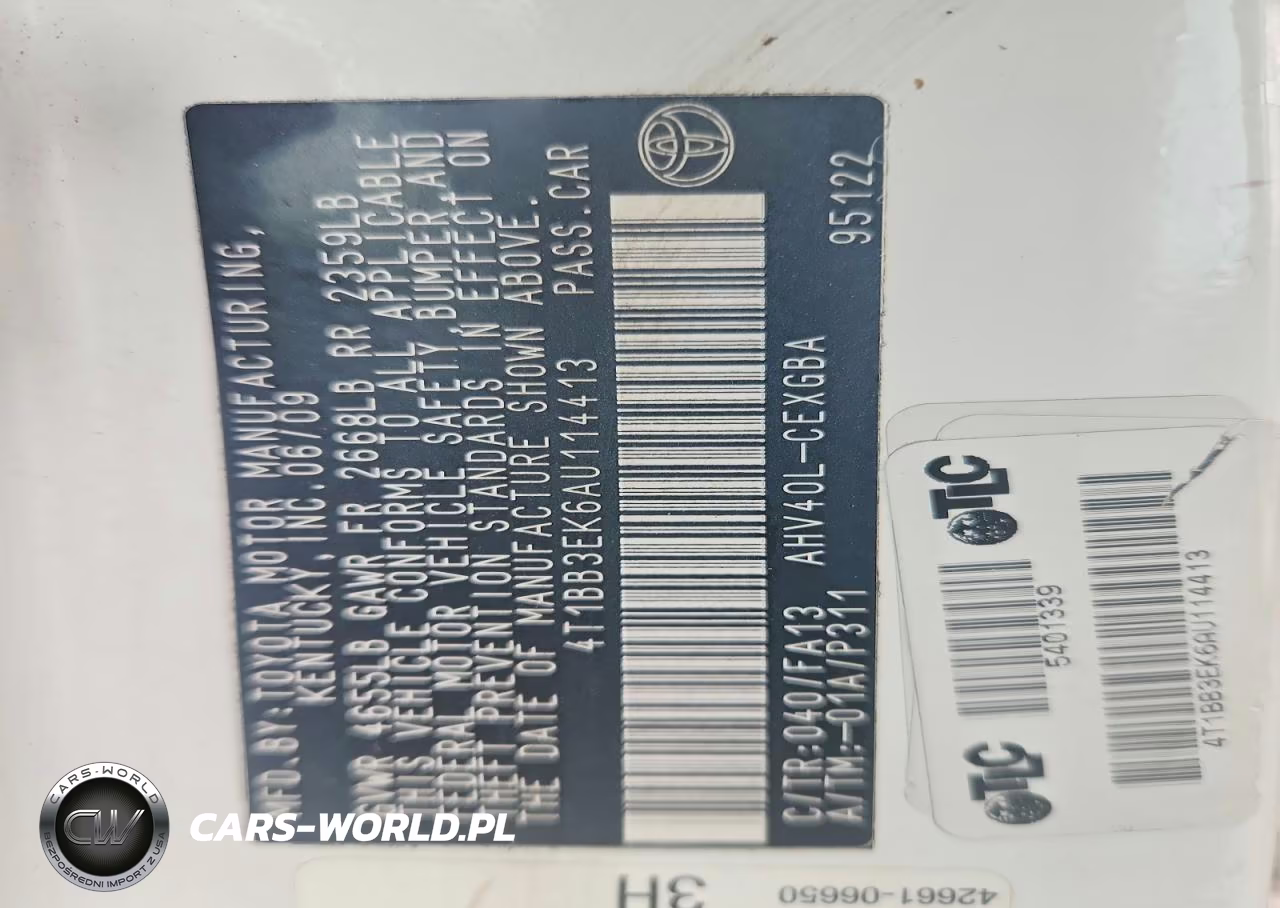 2010 Toyota Camry Hybrid VIN:4T1BB3EK6AU114413 - 12