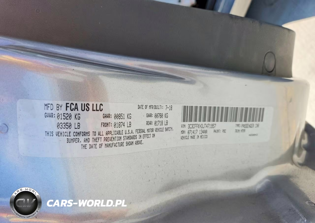 2018 Fiat 500 Pop VIN:3C3CFFKH3JT471957 - 13