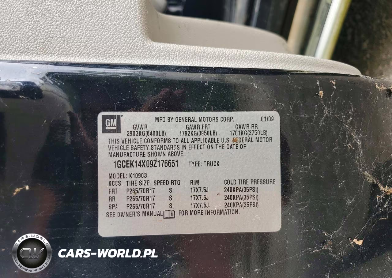 2009 Chevrolet Silverado K1500 VIN:1GCEK14X09Z176651 - 12