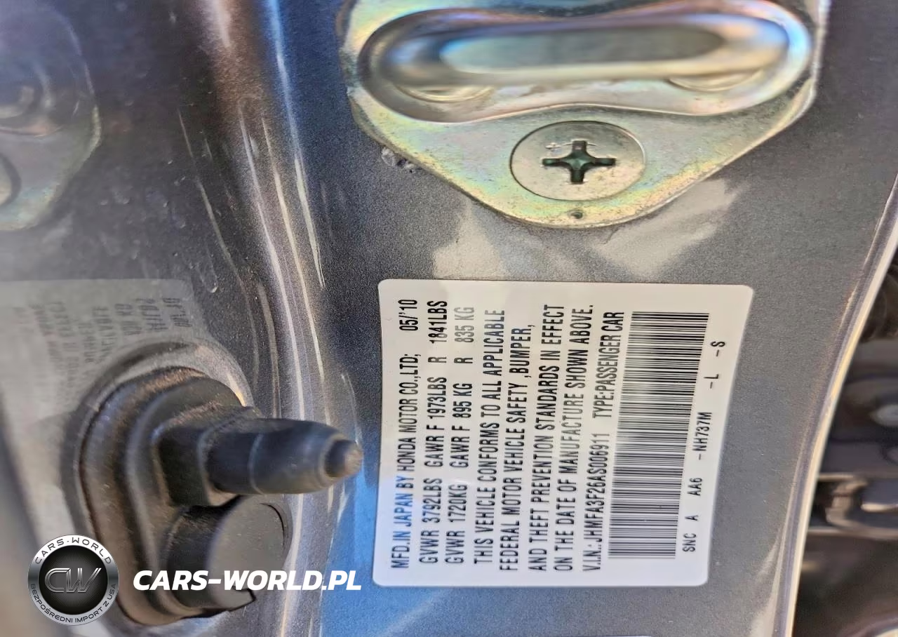 2010 Honda Civic Hybrid VIN:JHMFA3F26AS006911 - 12