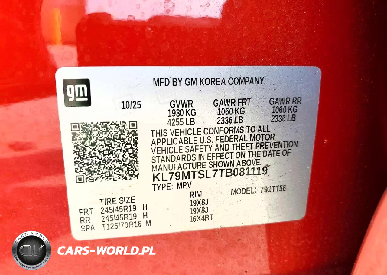 2026 Chevrolet Trailblazer Rs VIN:KL79MTSL7TB081119 - 14