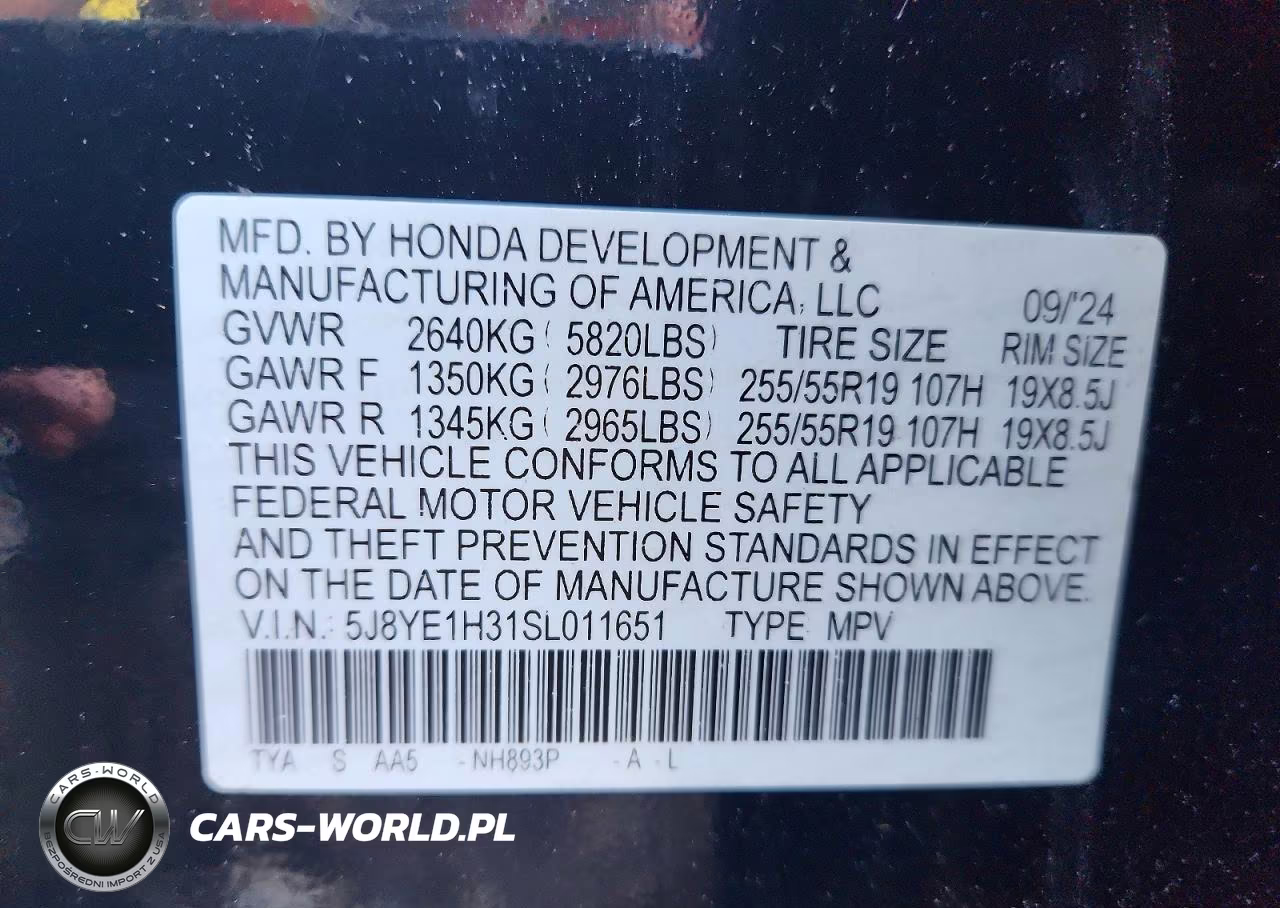 2025 Acura Mdx VIN:5J8YE1H31SL011651 - 14