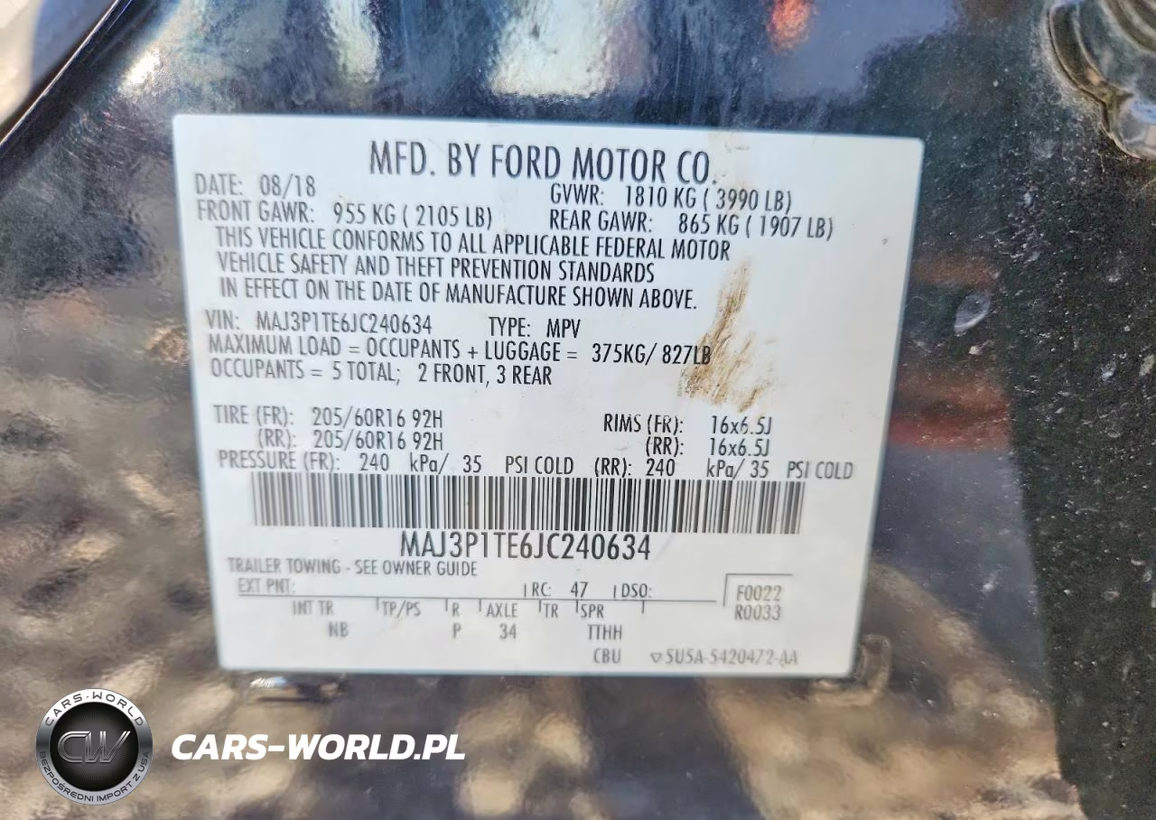 2018 Ford Ecosport Se VIN:MAJ3P1TE6JC240634 - 13