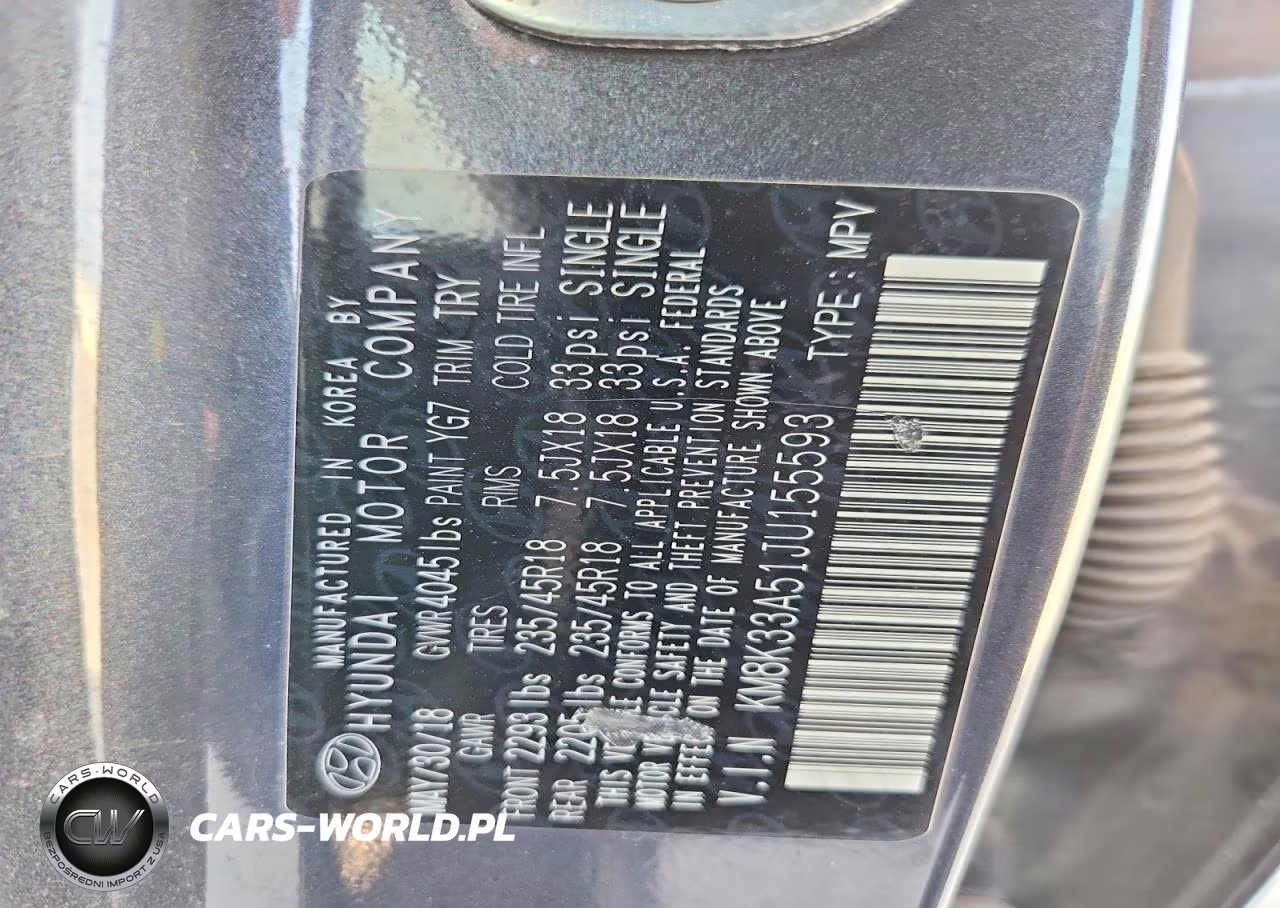 2018 Hyundai Kona Limited VIN:KM8K33A51JU155593 - 13