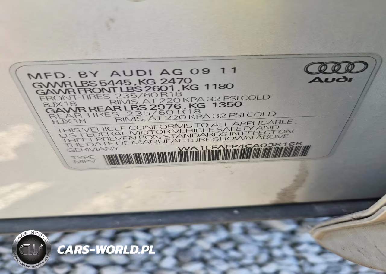 2012 Audi Q5 Premium Plus VIN:WA1LFAFP4CA038166 - 13