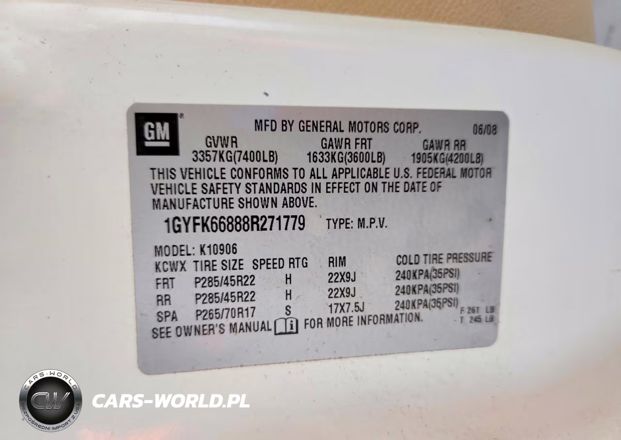 2008 Cadillac Escalade Esv VIN:1GYFK66888R271779 - 13